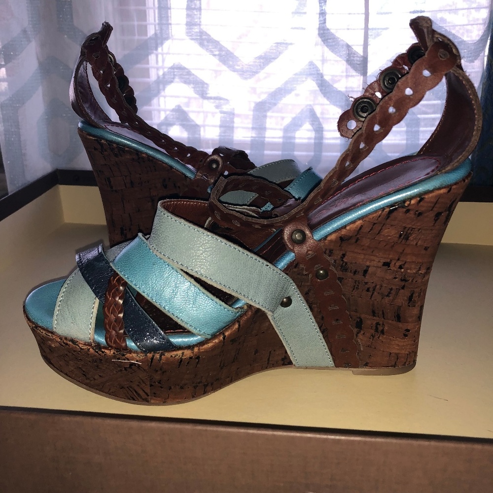 Miss Sixty cork wedge platform